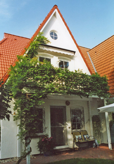 Rückansicht des Hauses